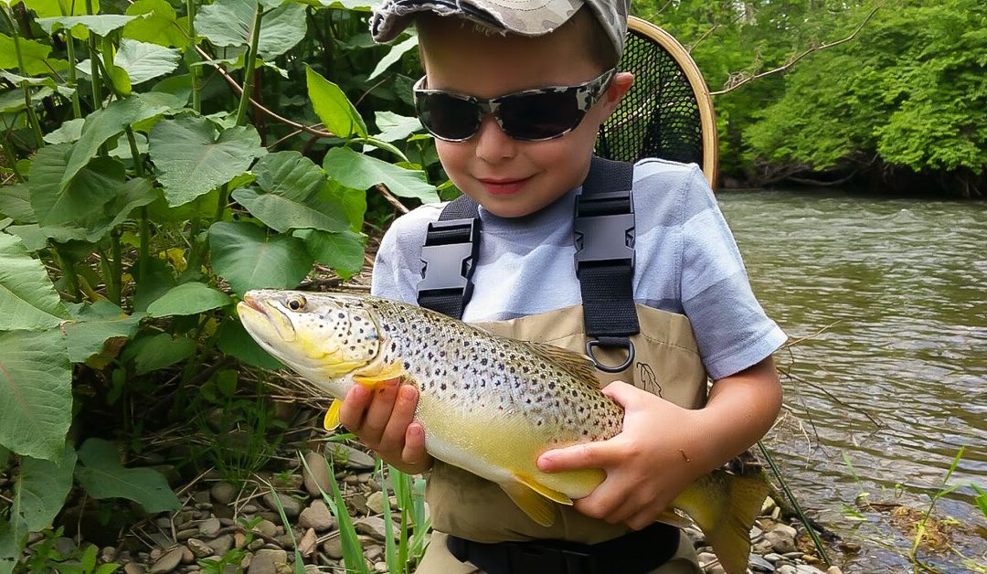 Aiden’s First Brown Trout